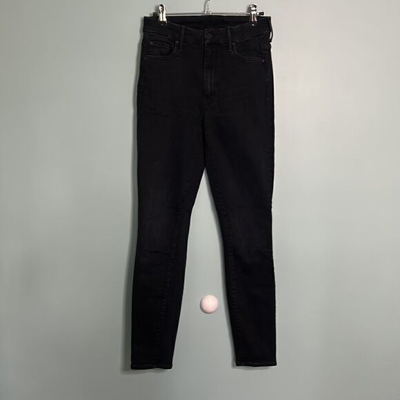 Mother High Waister Looker Blackbird Embroidered Star Jeans - Picture 3 of 12